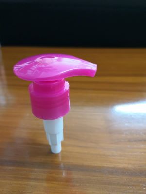 ฝาปั๊ม สำหรับขวด PET ปาก 24 มม. สีชมพู